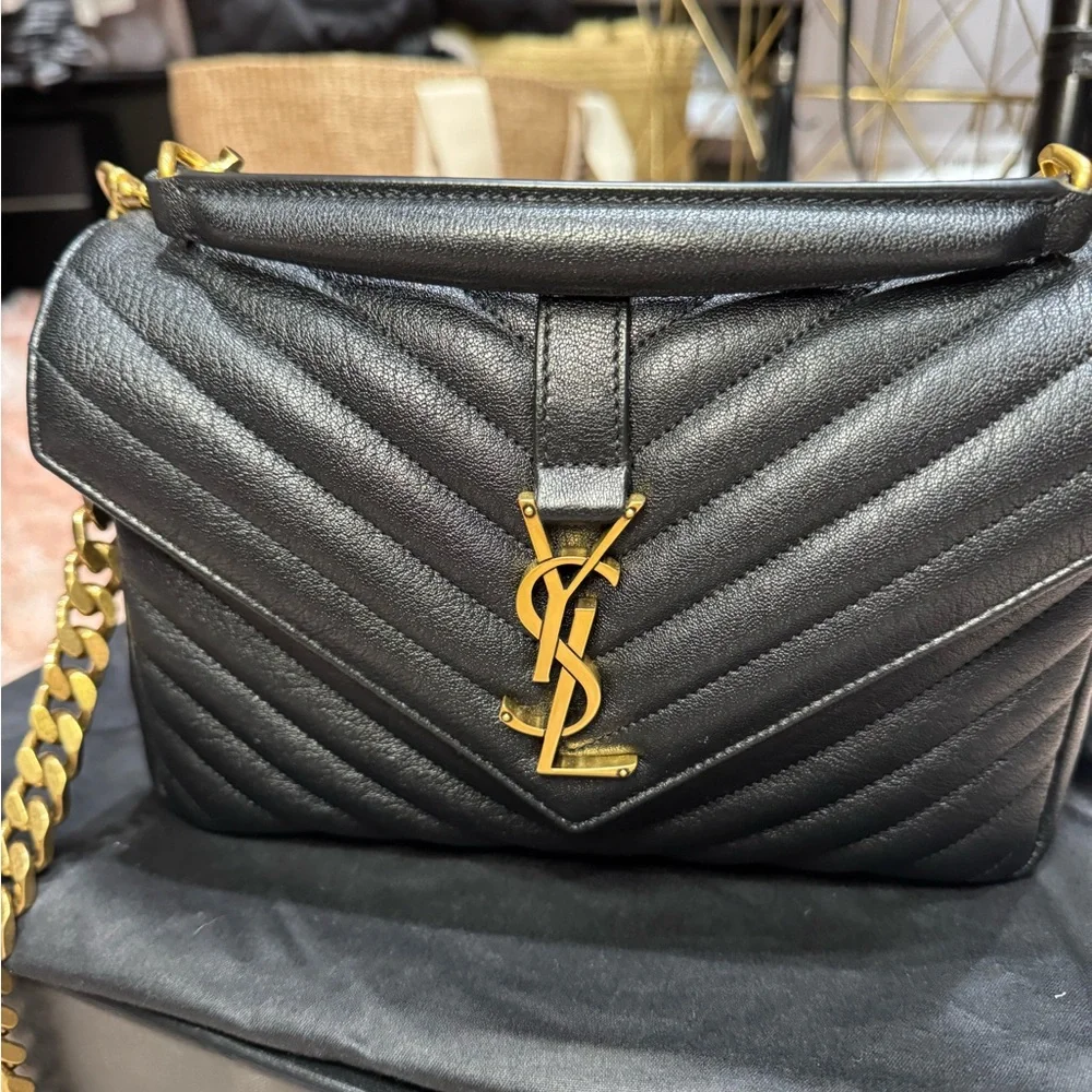 Authentic Saint Laurent college medium should bag new without tags - Picture 12 of 13